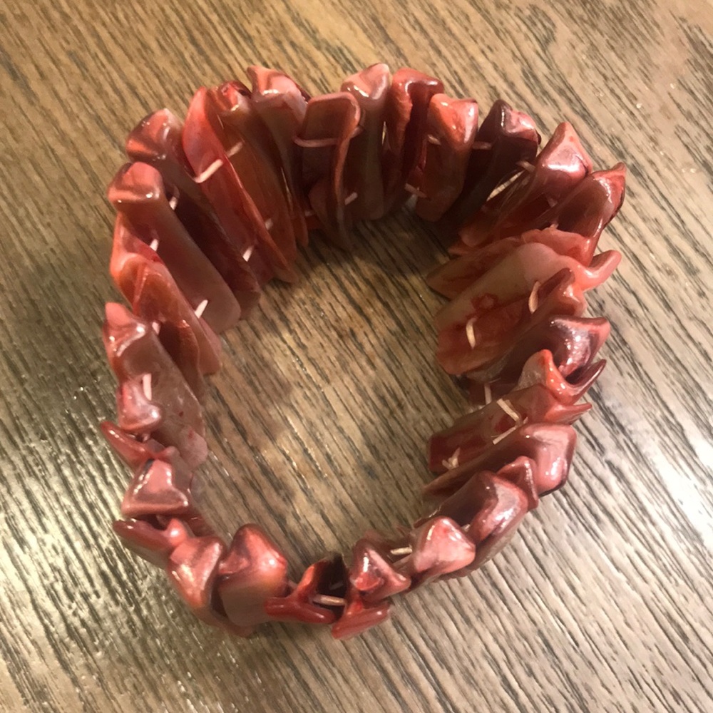 Shell Glass Stretchable Bracelet 💞 - Picture 4 of 4
